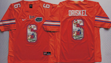 Florida Gators 6 Jeff Driskel Orange Portrait Number College Jersey Florida Gators 6 Jeff Driskel Orange Portrait Number College Jersey