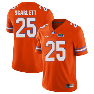 Florida Gators Orange Jordan Scarlett Football Player Performance Jersey Florida Gators Orange Jordan Scarlett Football Player Performance Jersey