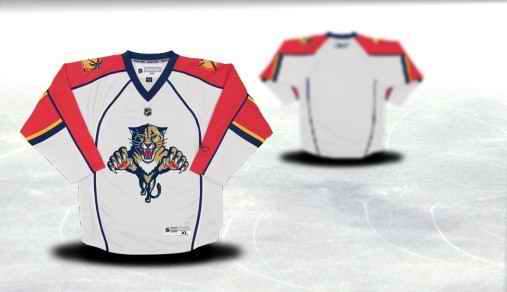 Florida Panthers Youth Customized White Jersey