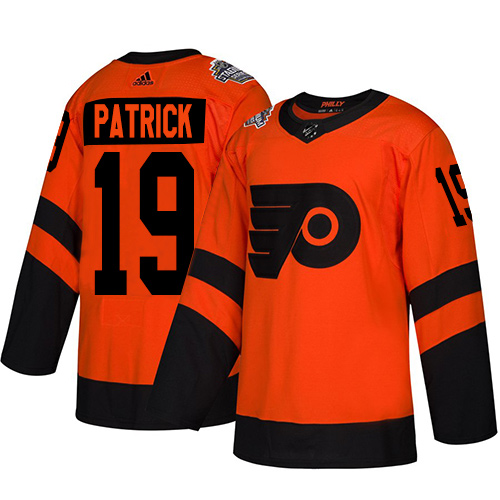 Flyers #19 Nolan Patrick Orange Authentic 2019 Stadium Series Women's Stitched Hockey Jersey
