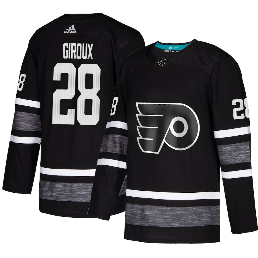 Flyers #28 Claude Giroux Black Authentic 2019 All-Star Stitched Youth Hockey Jersey