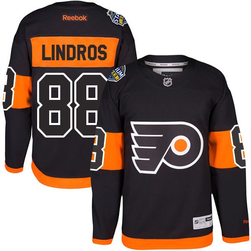 Flyers #88 Eric Lindros Black 2017 Stadium Series Stitched NHL Jersey Flyers #88 Eric Lindros Black 2017 Stadium Series Stitched NHL Jersey