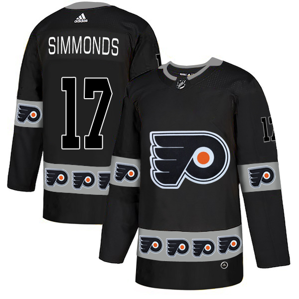 Flyers 17 Wayne Simmonds Black Team Logos Fashion Adidas Jersey Flyers 17 Wayne Simmonds Black Team Logos Fashion Adidas Jersey