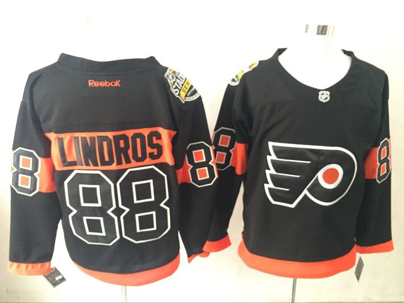 Flyers 88 Eric Lindros Black Reebok Jersey Flyers 88 Eric Lindros Black Reebok Jersey