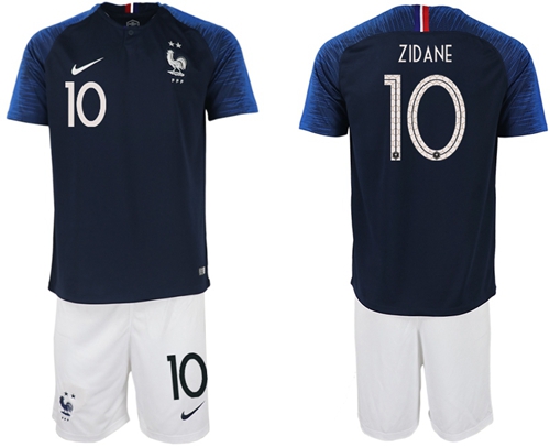 France #10 Zidane Home Soccer Country Jersey France #10 Zidane Home Soccer Country Jersey