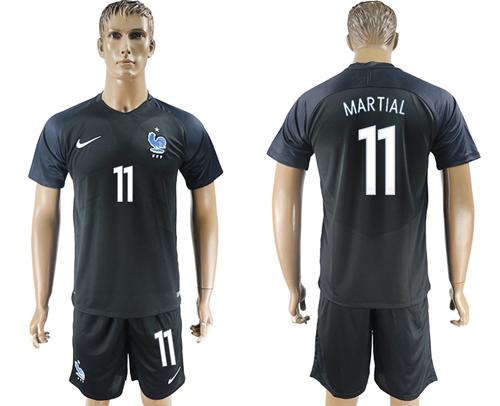 France #11 Martial Away Soccer Country Jersey France #11 Martial Away Soccer Country Jersey