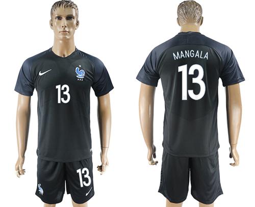 France #13 Mangala Away Soccer Country Jersey France #13 Mangala Away Soccer Country Jersey