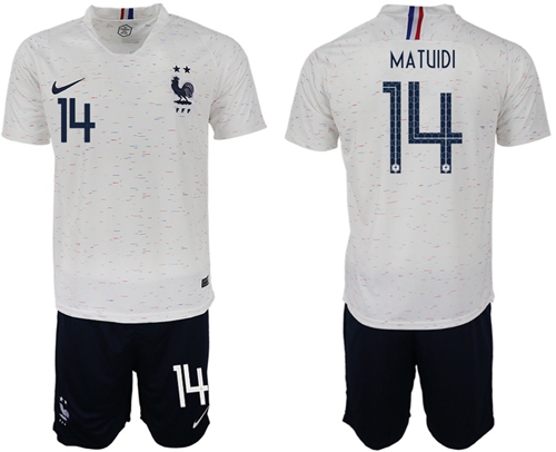 France #14 Matuidi Away Soccer Country Jersey