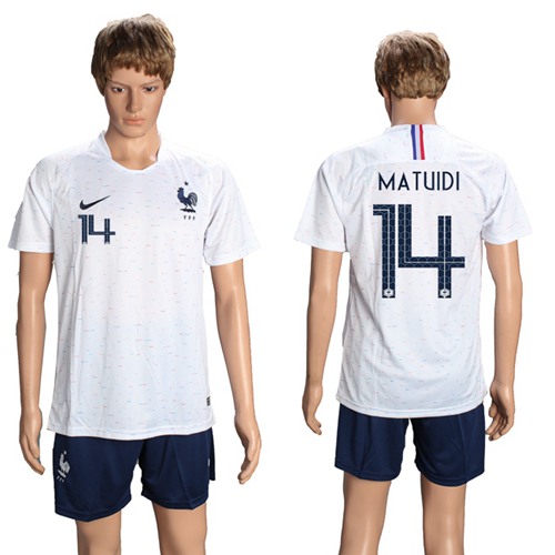 France #14 Matuidi Away Soccer Country Jersey France #14 Matuidi Away Soccer Country Jersey