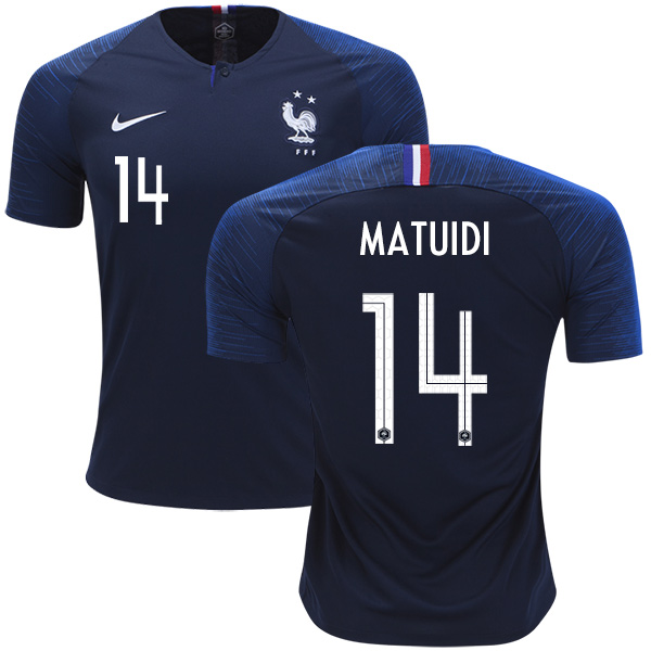 France #14 Matuidi Home Soccer Country Jersey