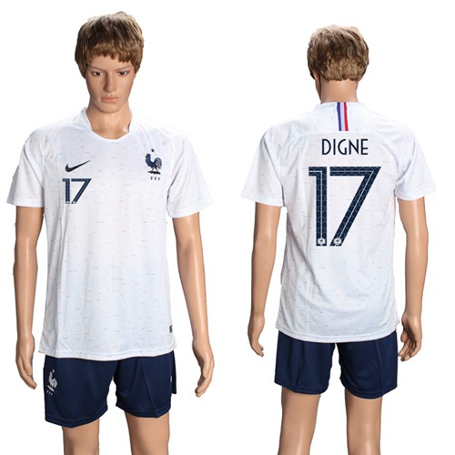 France #17 Digne Away Soccer Country Jersey France #17 Digne Away Soccer Country Jersey
