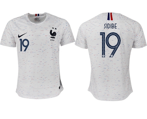 France #19 Sidibe Away Soccer Country Jersey France #19 Sidibe Away Soccer Country Jersey