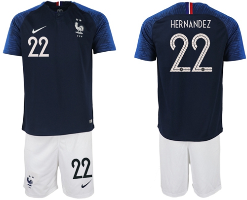 France #22 Hernandez Home Soccer Country Jersey France #22 Hernandez Home Soccer Country Jersey