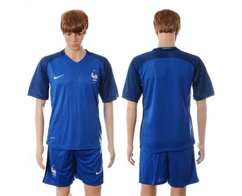 France Blank Blue Soccer Country Jersey France Blank Blue Soccer Country Jersey