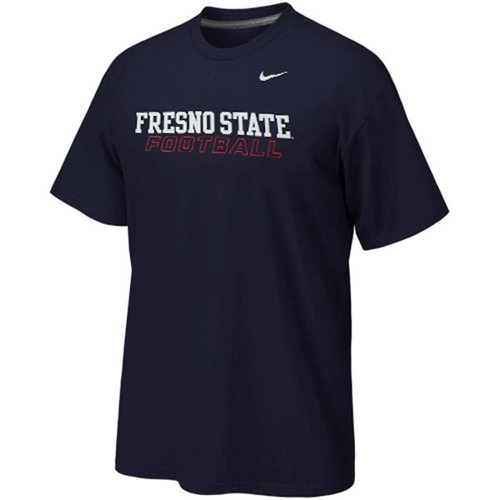 Fresno State Bulldogs Nike 2014 Football Practice Training Day T-Shirt Navy Blue