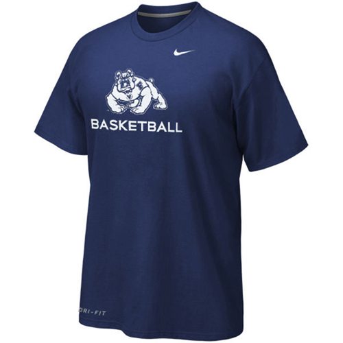 Fresno State Bulldogs Nike Basketball Legend Practice Performance T-Shirt Navy Blue