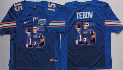 Gators #15 Tim Tebow Blue Player Fashion Stitched NCAA Jersey Gators #15 Tim Tebow Blue Player Fashion Stitched NCAA Jersey
