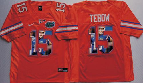 Gators #15 Tim Tebow Orange Player Fashion Stitched NCAA Jersey Gators #15 Tim Tebow Orange Player Fashion Stitched NCAA Jersey
