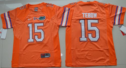 Gators #15 Tim Tebow Orange Stitched Youth NCAA Jersey Gators #15 Tim Tebow Orange Stitched Youth NCAA Jersey