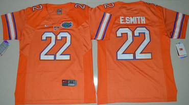Gators #22 E.Smith Orange Embroidered Youth NCAA Jersey