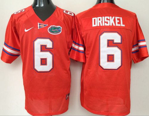Gators #6 Jeff Driskel Orange Stitched NCAA Jersey Gators #6 Jeff Driskel Orange Stitched NCAA Jersey