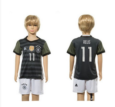 Germany #11 Reus Away Kid Soccer Country Jersey