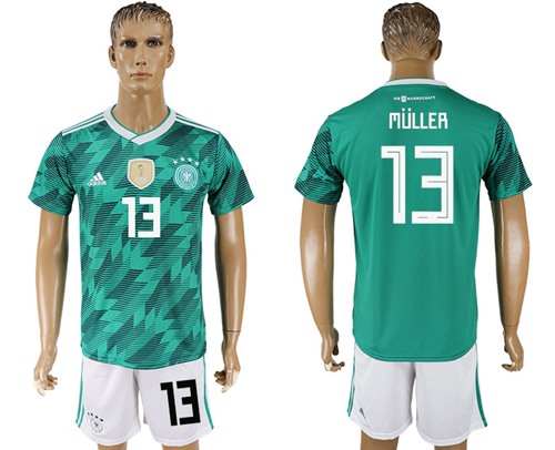 Germany #13 Muller Away Soccer Country Jersey Germany #13 Muller Away Soccer Country Jersey