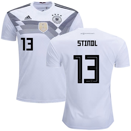 Germany #13 Stindl White Home Soccer Country Jersey Germany #13 Stindl White Home Soccer Country Jersey