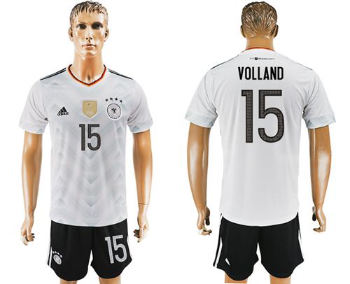 Germany #15 Volland White Home Soccer Country Jersey Germany #15 Volland White Home Soccer Country Jersey