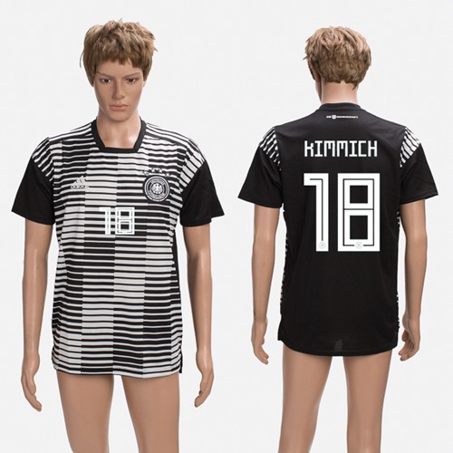 Germany #18 Kimmich Black Soccer Country Jersey Germany #18 Kimmich Black Soccer Country Jersey
