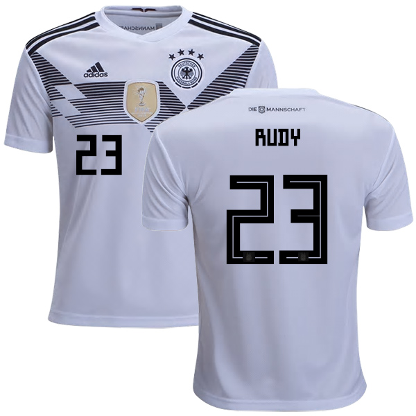 Germany #23 Rudy White Home Kid Soccer Country Jersey