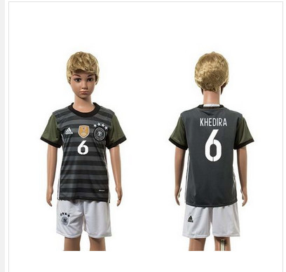 Germany #6 Khedira Away Kid Soccer Country Jersey
