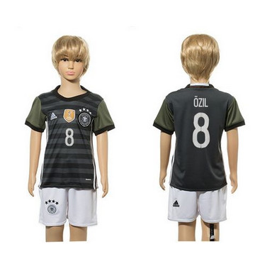 Germany #8 Ozil Away Kid Soccer Country Jersey Germany #8 Ozil Away Kid Soccer Country Jersey