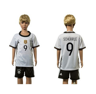 Germany #9 Schurrle White Home Kid Soccer Country Jersey Germany #9 Schurrle White Home Kid Soccer Country Jersey