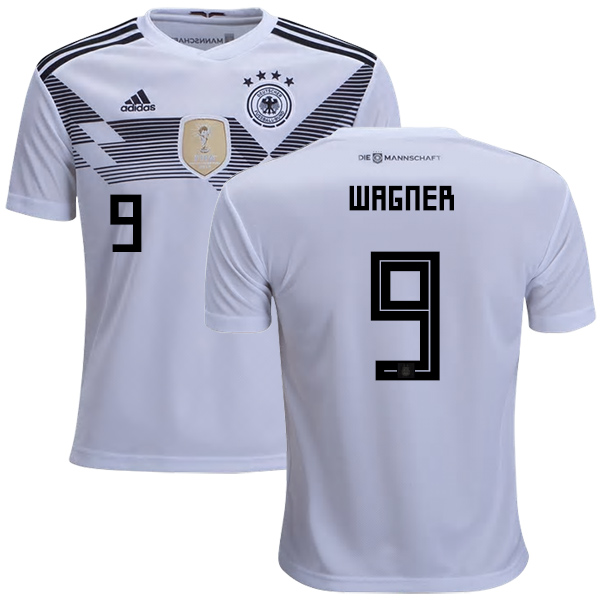 Germany #9 Wagner White Home Kid Soccer Country Jersey Germany #9 Wagner White Home Kid Soccer Country Jersey