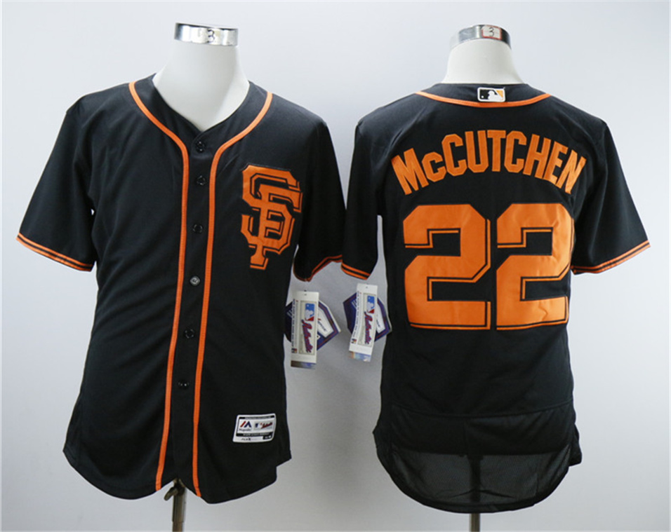 Giants #22 Andrew McCutchen Black Flexbase Jersey