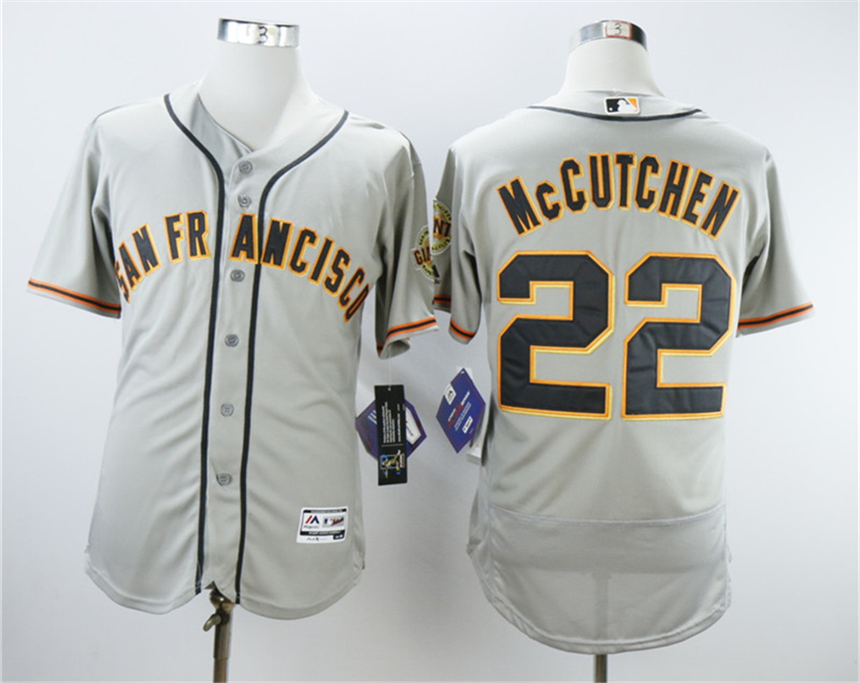 Giants #22 Andrew McCutchen Gray Flexbase Jersey Giants #22 Andrew McCutchen Gray Flexbase Jersey