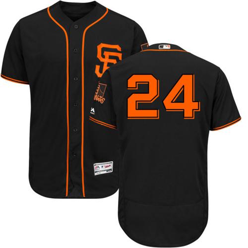 Giants #24 Willie Mays Black Flexbase Authentic Collection Alternate Stitched MLB Jersey Giants #24 Willie Mays Black Flexbase Authentic Collection Alternate Stitched MLB Jersey