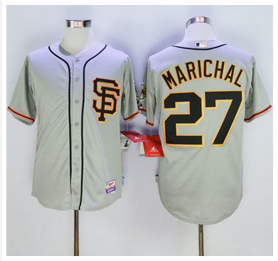 Giants #27 Juan Marichal Grey Cool Base Stitched MLB Jersey