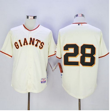 Giants #28 Buster Posey Cream Cool Base Stitched MLB Jersey Giants #28 Buster Posey Cream Cool Base Stitched MLB Jersey