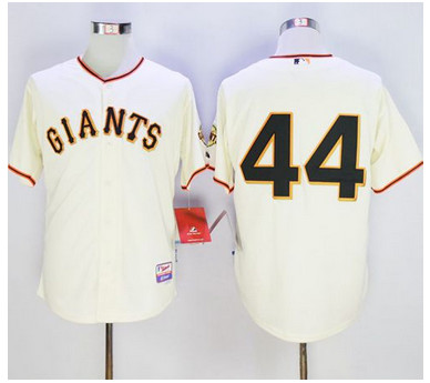 Giants #44 Willie McCovey Cream Cool Base Stitched MLB Jersey