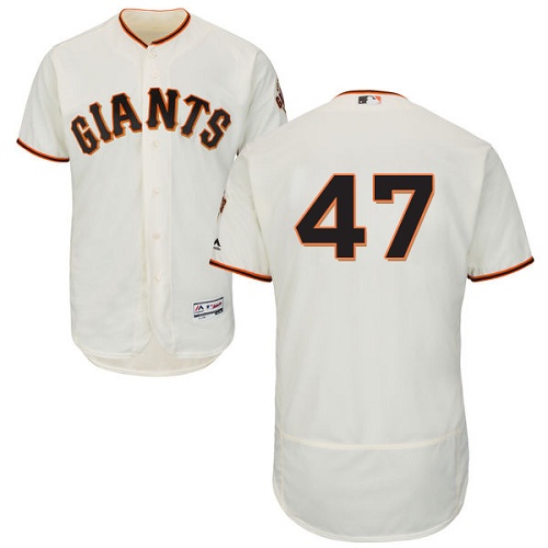 Giants #47 Johnny Cueto Cream Flexbase Authentic Collection Stitched MLB Jersey Giants #47 Johnny Cueto Cream Flexbase Authentic Collection Stitched MLB Jersey