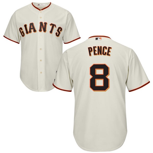 Giants #8 Hunter Pence Cream Stitched Youth MLB Jersey Giants #8 Hunter Pence Cream Stitched Youth MLB Jersey