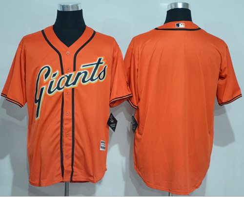Giants Blank Orange New Cool Base Alternate Stitched MLB Jersey Giants Blank Orange New Cool Base Alternate Stitched MLB Jersey