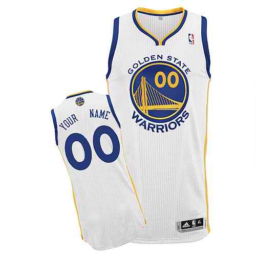 Golden State Warriors Custom White Home Jersey