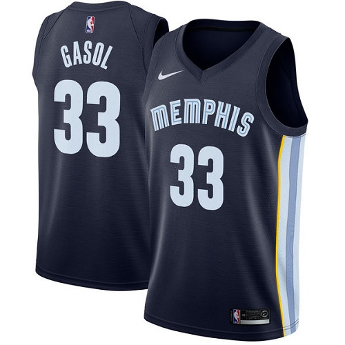 Grizzlies #33 Marc Gasol Navy Blue Women's Basketball Swingman Icon Edition Jersey