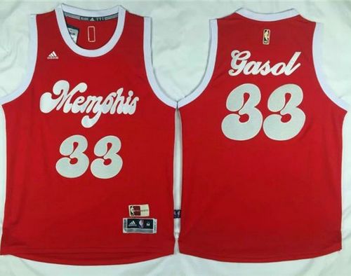 Grizzlies #33 Marc Gasol Red 2015-2016 Christmas Day Stitched NBA Jersey Grizzlies #33 Marc Gasol Red 2015-2016 Christmas Day Stitched NBA Jersey