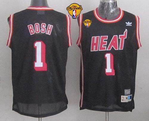 Heat #1 Chris Bosh Black Hardwood Classics Nights Finals Patch