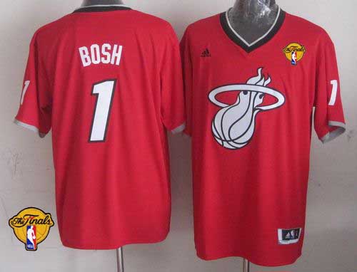 Heat #1 Chris Bosh Red 2013 Christmas Day Swingman Finals Patch Stitched NBA Jersey Heat #1 Chris Bosh Red 2013 Christmas Day Swingman Finals Patch Stitched NBA Jersey