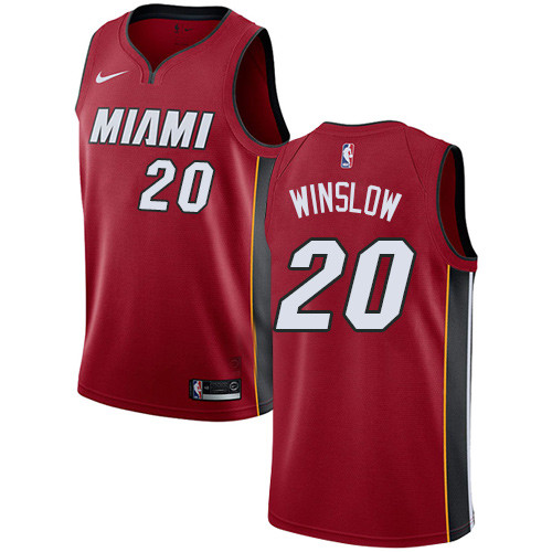 Heat #20 Justise Winslow Red Women's Basketball Swingman Statement Edition Jersey